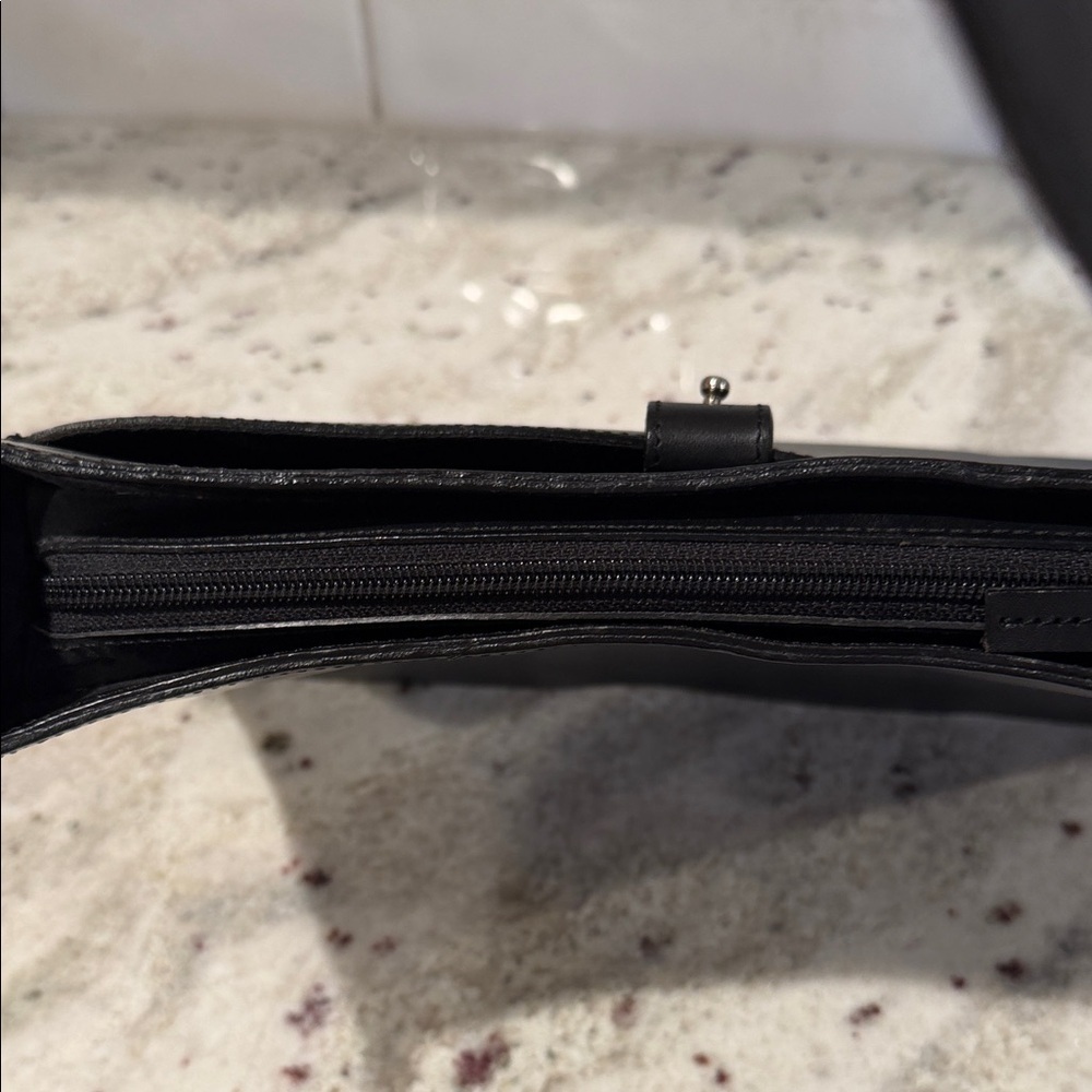 Ann Taylor Black Leather Handbag - Picture 7 of 9